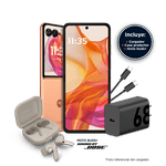 Ecommerce_Motorola-Razr-50-Ultra_Peach-Fuzz_02_BUNDLE-MOTOBUDS-_1000x1000px